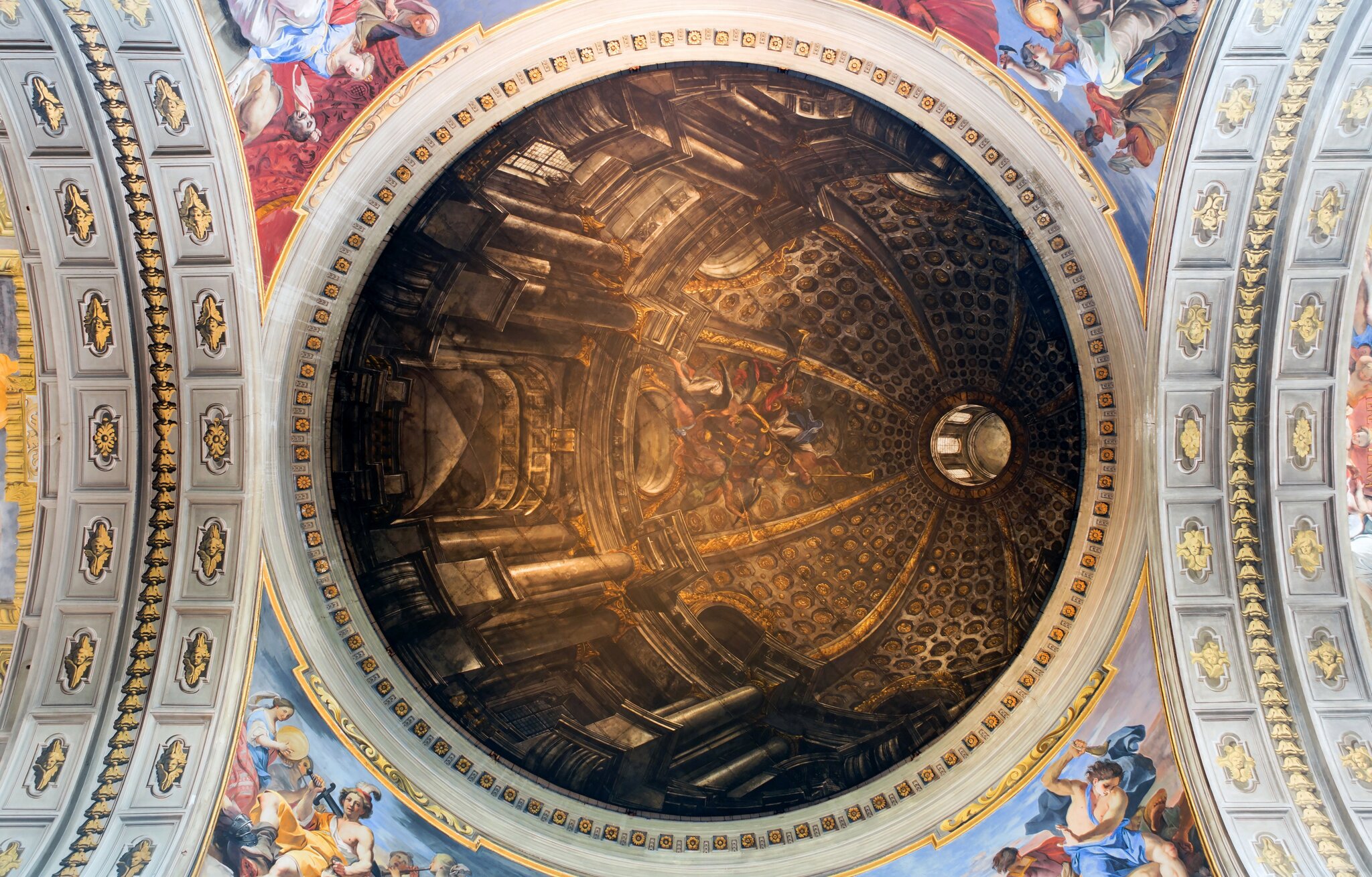 Sant’Ignazio : chercher la fausse coupole à Rome